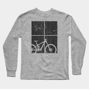 mountain bike mtb gift cycling biker cyclist bicycle outdoor Long Sleeve T-Shirt